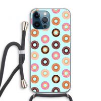 Donuts: iPhone 12 Pro Transparant Hoesje met koord