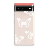 White butterfly: Google Pixel 6 Transparant Hoesje