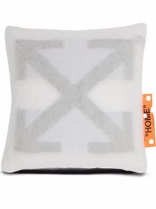 Off-White petit coussin à motif Arrows - Blanc