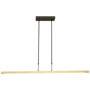 Masterlight Zwarte hanglamp Real 3 130cm met goud 2976-GL-S-P-DW