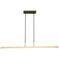 Masterlight Zwarte hanglamp Real 3 130cm met goud 2976-GL-S-P-DW