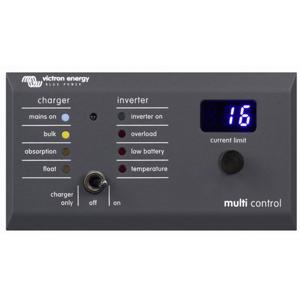 Victron Energy Digital Multi Control 200/200A Afstandsbediening REC020005010 55 mm x 120 mm x 65 mm Geschikt voor model (ondulator): Victron Multi-serie,