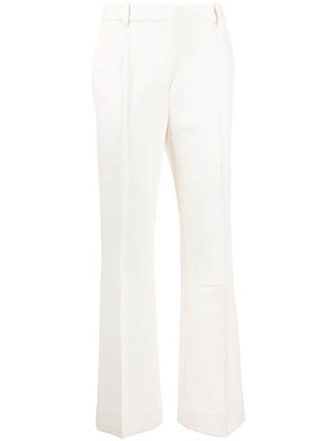 Victoria Beckham pantalon de tailleur évasé en coton mélangé - Tons neutres