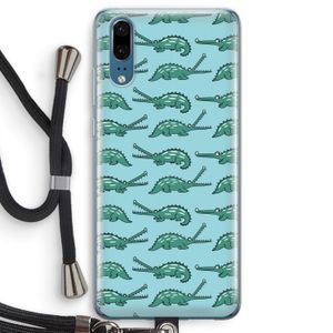Kroko: Huawei P20 Transparant Hoesje met koord