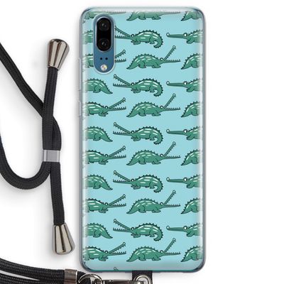 Kroko: Huawei P20 Transparant Hoesje met koord