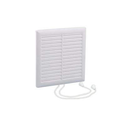 Nedco schuifrooster luxe 160 x 160 mm wit met koord