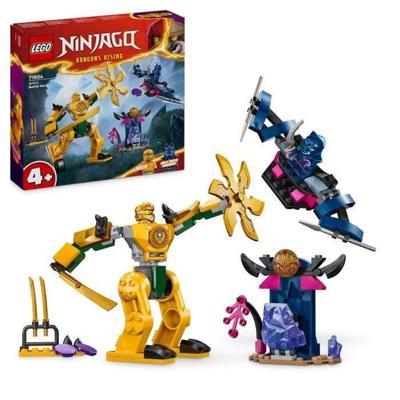 LEGO 71804 NINJAGO Arins vechtrobot, Ninjaspeelgoed met Arin minifiguren met mini-Katana en robots