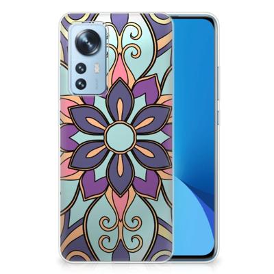 Xiaomi 12 | 12X | TPU Case | Purple Flower