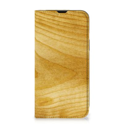 iPhone 14 Book | Wallet Case | Licht Hout