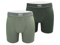 MEXX Set van 2 heren boxers (Donkergroen/groen, XXL)