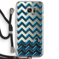Onderbroken lijn: Samsung Galaxy S7 Edge Transparant Hoesje met koord