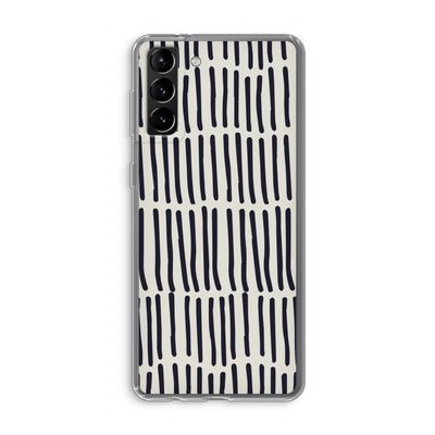Moroccan stripes: Samsung Galaxy S21 Plus Transparant Hoesje