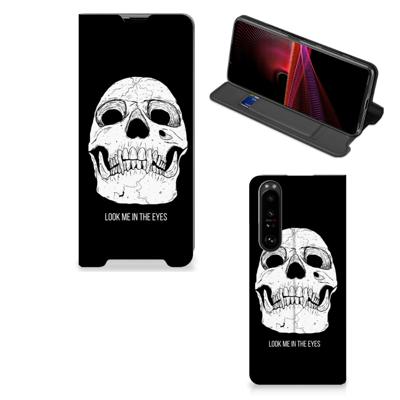 Mobiel BookCase Sony Xperia 1 III Skull Eyes Mobiel BookCase Sony Xperia 1 III Skull Eyes