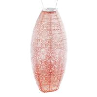 Long Oval dia. 20 cm Bazaar roze lampion - Lumiz