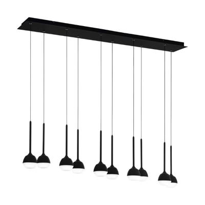 Stars of Light 10-lichts hanglampNucetto zwart rechthoekig - 39713