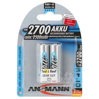 ANSMANN Energy AA type Batterier til generelt brug (genopladelige) 2700mAh - 2 Stk. - thumbnail
