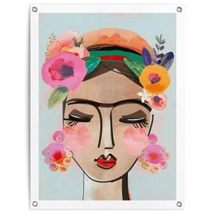 Reinders - Colourful Face - Tuinposter 80x60cm