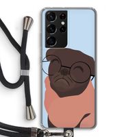 Ludo: Samsung Galaxy S21 Ultra Transparant Hoesje met koord
