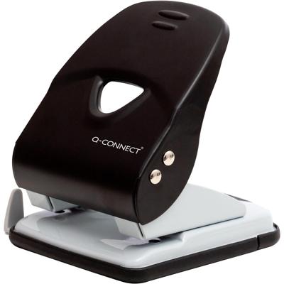 Q-CONNECT Light Duty perforator, metaal, 40 blad, zwart
