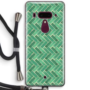 Moroccan tiles 2: HTC U12+ Transparant Hoesje met koord