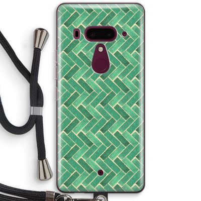 Moroccan tiles 2: HTC U12+ Transparant Hoesje met koord