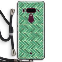 Moroccan tiles 2: HTC U12+ Transparant Hoesje met koord