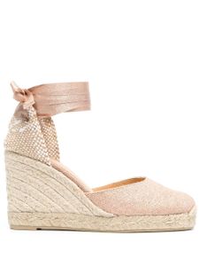 Castañer espadrilles compensées Carina 90 mm - Rose