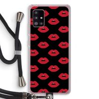 Lips: Samsung Galaxy A51 5G Transparant Hoesje met koord Lips: Samsung Galaxy A51 5G Transparant Hoesje met koord