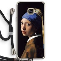 The Pearl Earring: Samsung Galaxy A3 (2016) Transparant Hoesje met koord