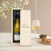 Wijn in gegraveerde kist - Maison de la Surprise - Chardonnay