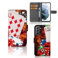Samsung Galaxy S21 FE | Wallet Case | met Pasjes | Casino