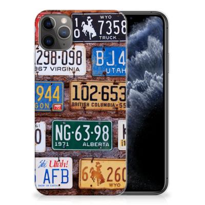 Apple iPhone 11 Pro Max | Siliconen hoesje | met foto Kentekenplaten