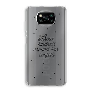Confetti: Xiaomi Poco X3 NFC Transparant Hoesje