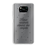 Confetti: Xiaomi Poco X3 NFC Transparant Hoesje