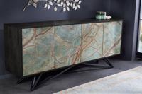 Massief houten dressoir MOUNTAIN SOUL 175 cm dressoir van echt natuursteen acacia - 43481