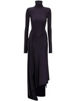 Victoria Beckham robe asymétrique à col montant - Violet