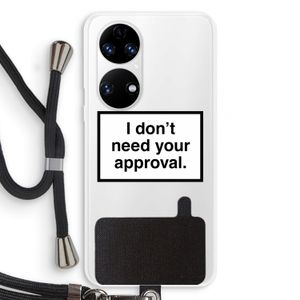 Don't need approval: Huawei P50 Transparant Hoesje met koord