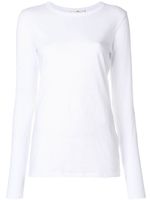 rag & bone slim-fit longsleeved T-shirt - Blanc