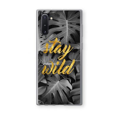 Stay wild: Samsung Galaxy Note 10 Transparant Hoesje
