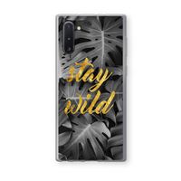 Stay wild: Samsung Galaxy Note 10 Transparant Hoesje