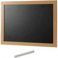 Schoolbord/krijtbord incl. krijtje - 30 x 40 cm - Krijtborden - thumbnail