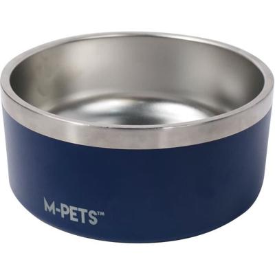 Kom - M PETS - ESKIMO - Dubbelwandig 2 L - Blauw - Roestvrij staal, antislip, geurloos, roestvrij, wasbaar