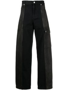 Trussardi jean évasé à poches cargo - Noir