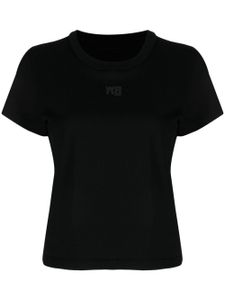 Alexander Wang t-shirt en coton à logo embossé - Gris