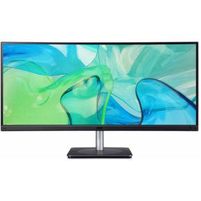 Acer CB343CUR computer monitor 86,4 cm (34") 3440 x 1440 Pixels UltraWide Quad HD LED Zwart, Zilver