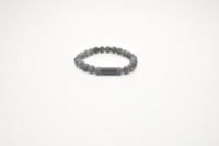 JOSH Heren Armband met Natuursteen Matt Grey | 09313-BRA JOSH Heren Armband met Natuursteen Matt Grey | 09313-BRA