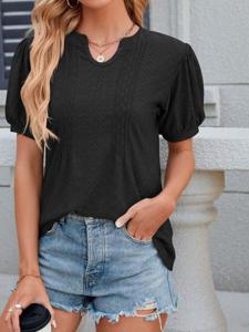 Casual Regular Fit V Neck T-Shirt