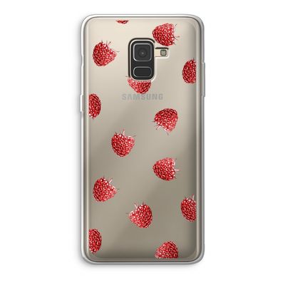 Framboosjes: Samsung Galaxy A8 (2018) Transparant Hoesje