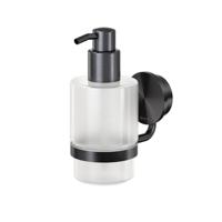 Zeepdispenser Geesa Opal | 200 ml | Zwart metaal geborsteld