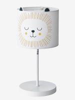 Leeslamp LEEUW effen lichtbeige met print